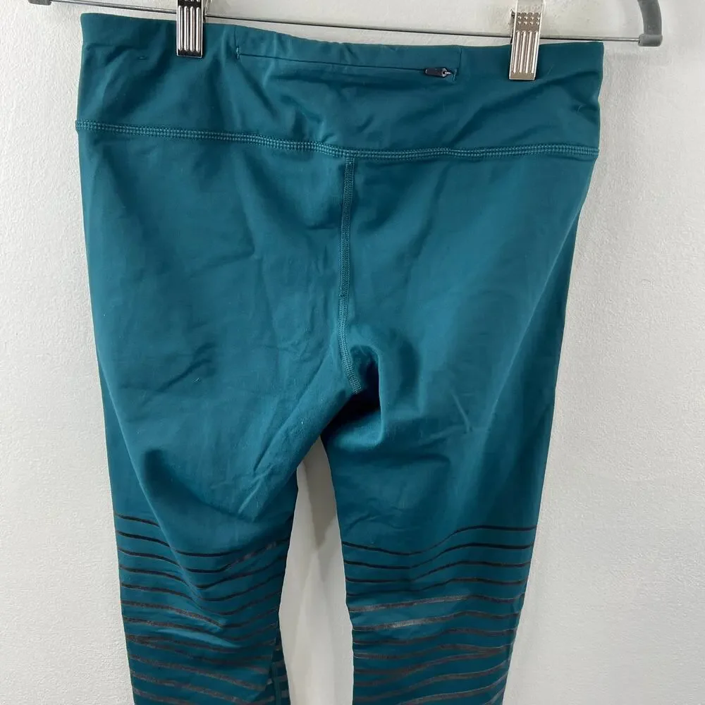NIKE Green Epic Lux Yoga Leggings Elastic Waist Pull On Performance Sz M Medium